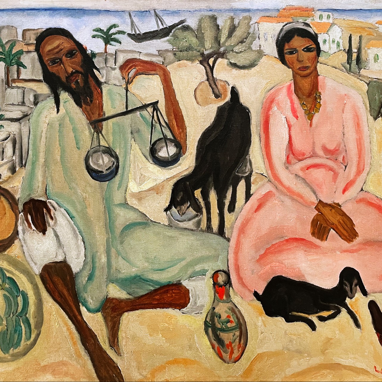 Реувен Рубин — Торговцы овощами, 1923 (холст, масло)