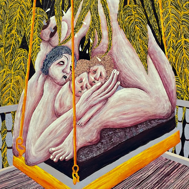 Нил и Карин Романо — День ушёл навсегда, 2024 (холст, акрил)