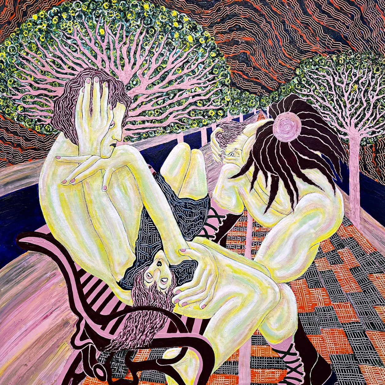 Нил и Карин Романо — Можно плакать, когда никто не видит, 2024 (холст, акрил)