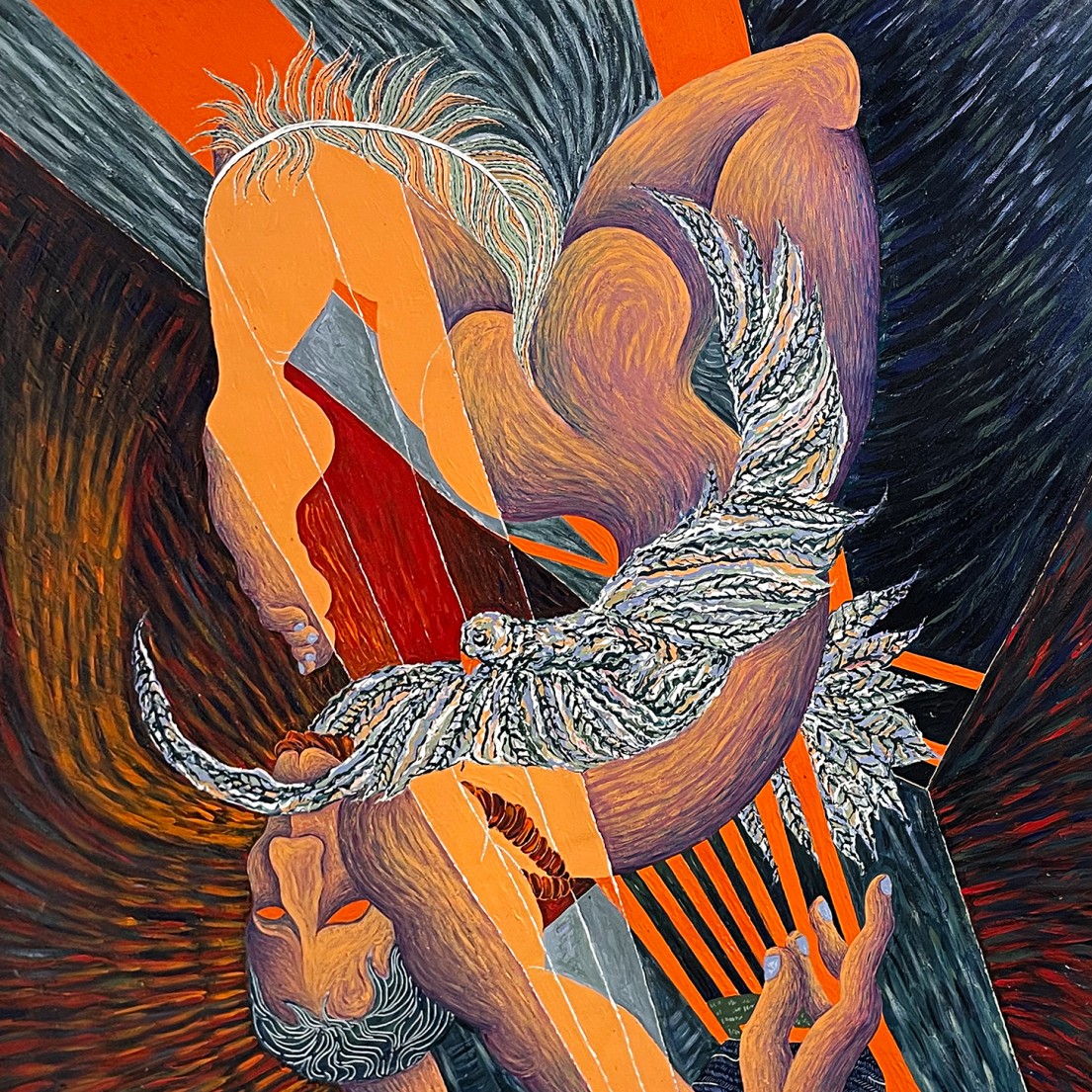 Нил и Карин Романо — Наконец он свободен, 2024 (холст, масло)