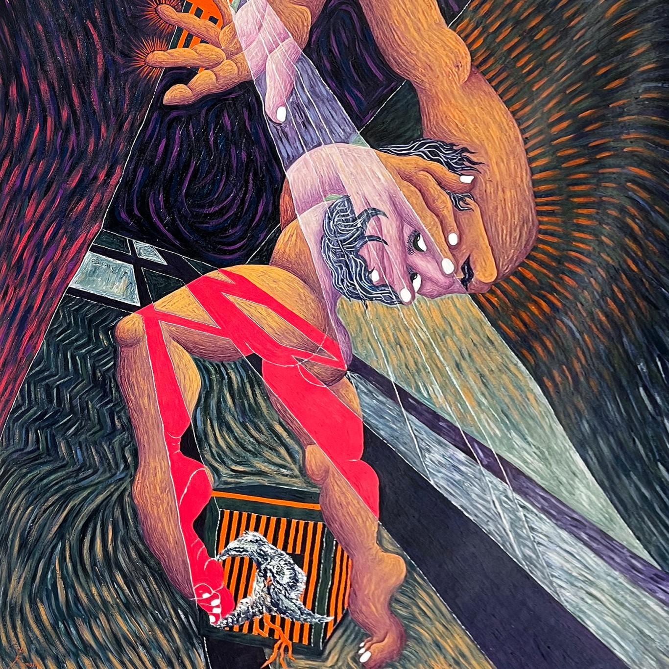 Нил и Карин Романо — Невыносимая лёгкость бытия, 2024 (холст, масло)