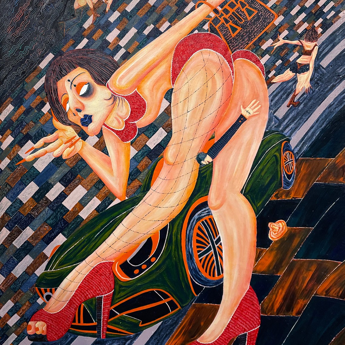 Нил и Карин Романо — Похмельный удар 2024 (холст, масло)