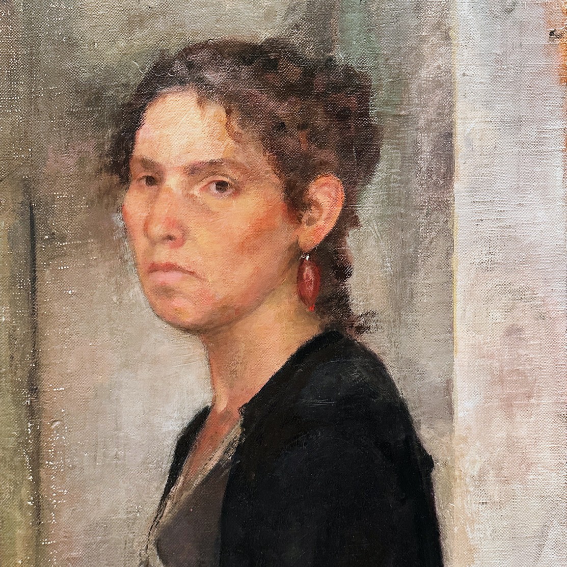 Рони Тахарлев — Автопортрет на кухне в Матате, 2012 (холст, масло)