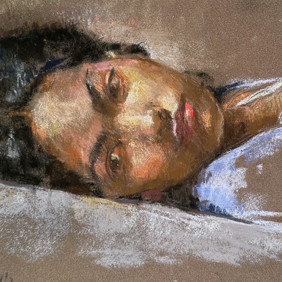 Рони Тахарлев — Ловена, 2021 (пастель, бумага)