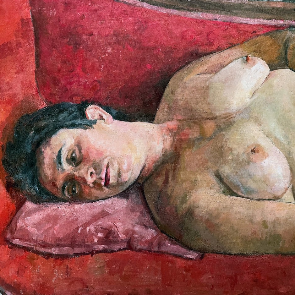 Рони Тахарлев — Что осталось от леса, 2021 (холст, масло) фрагмент