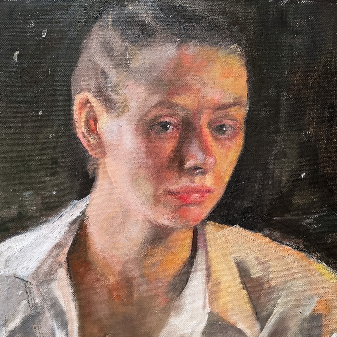 Рони Тахарлев — Это не этот свет, а тот, 2018 (холст, масло) фрагмент