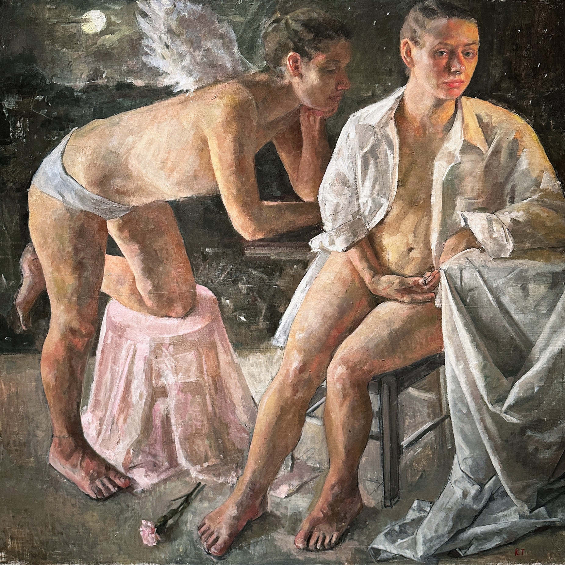 Рони Тахарлев — Это не этот свет, а тот, 2018 (холст, масло)