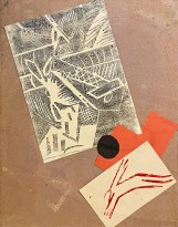 Ольга Розанова — Альбом Война_8, 1916 (бумага, линогравюра, цветная линогравюра, коллаж)