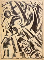 Ольга Розанова — Альбом Война_9, 1916 (бумага, линогравюра)