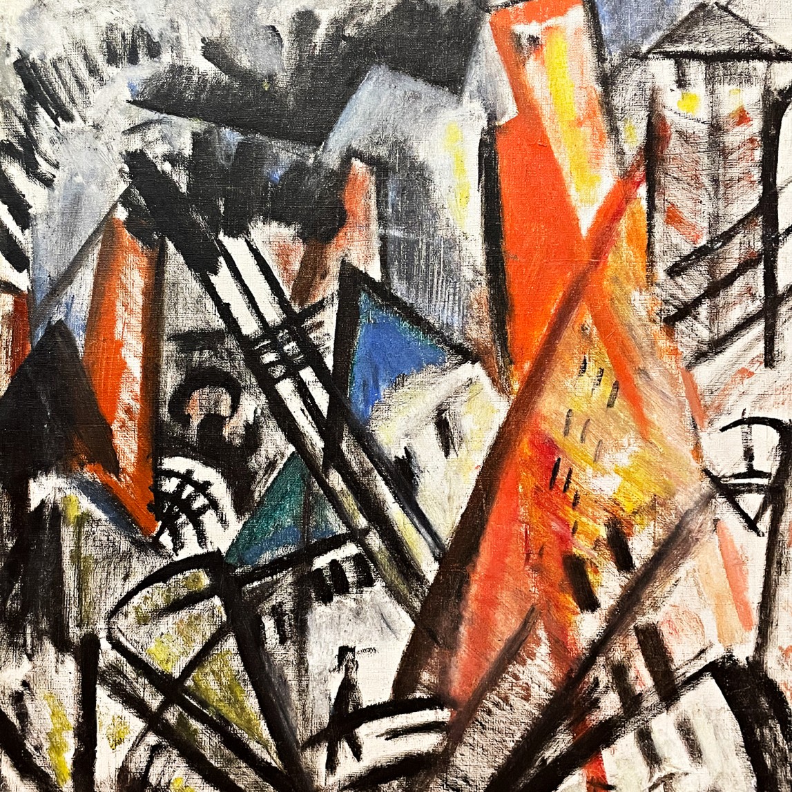 Ольга Розанова — Город, 1913 (холст, масло)