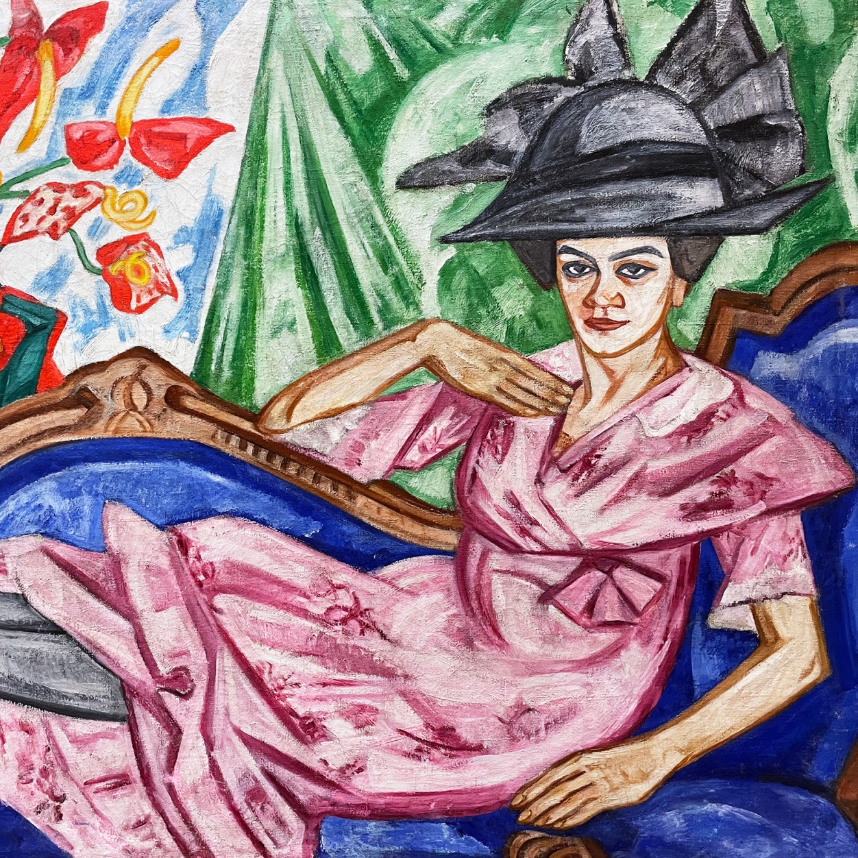 Ольга Розанова — Портрет сестры Анна, 1911 (холст, масло)