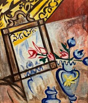 Ольга Розанова — Портрет сестры Натюрморт, 1913 (холст, масло)