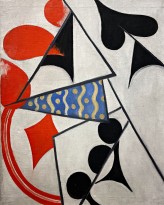 Ольга Розанова — Четыре туза, 1915 (холст, масло)