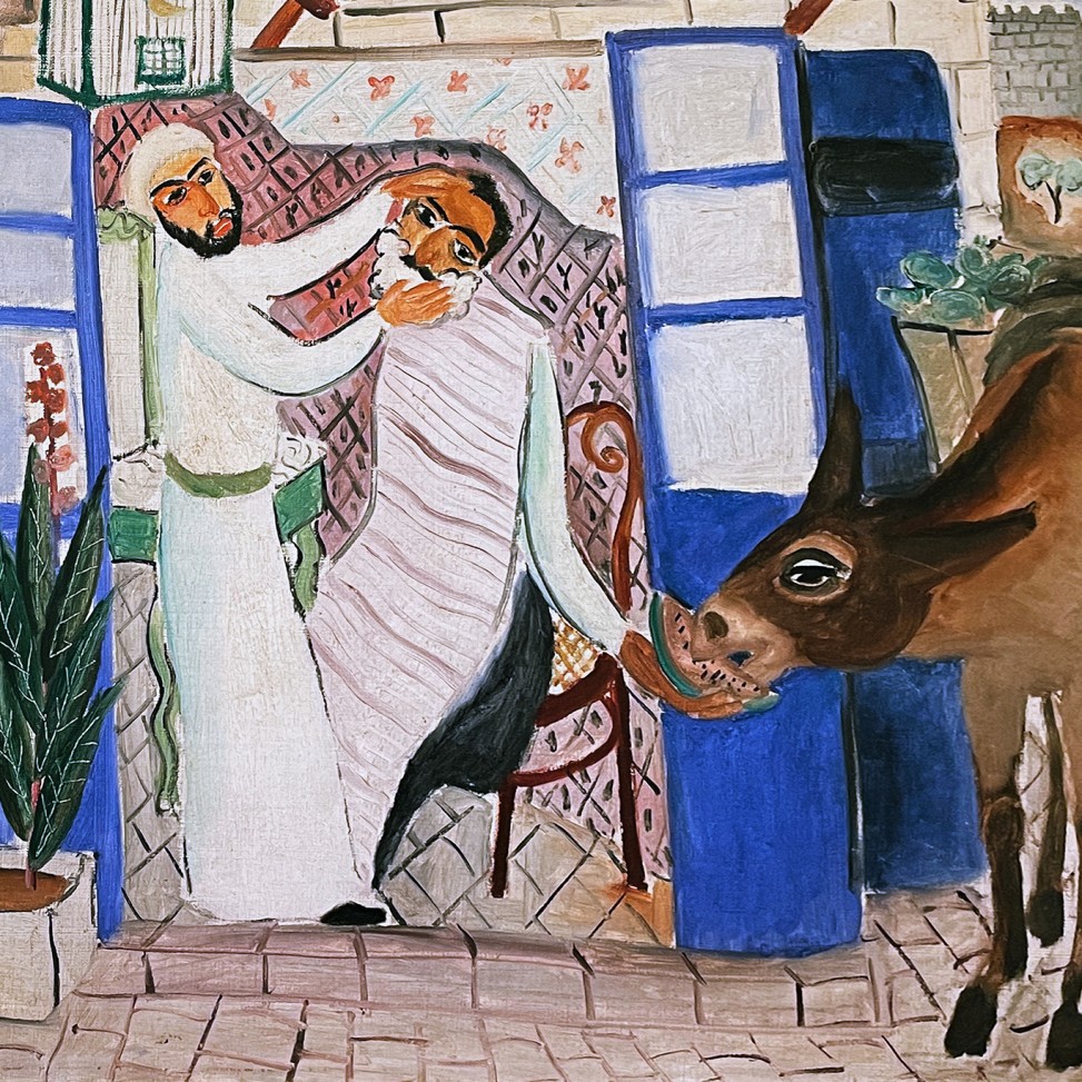 Реувен Рубен — Цирюльник из Ворот Яффо, 1924 (холст, масло)