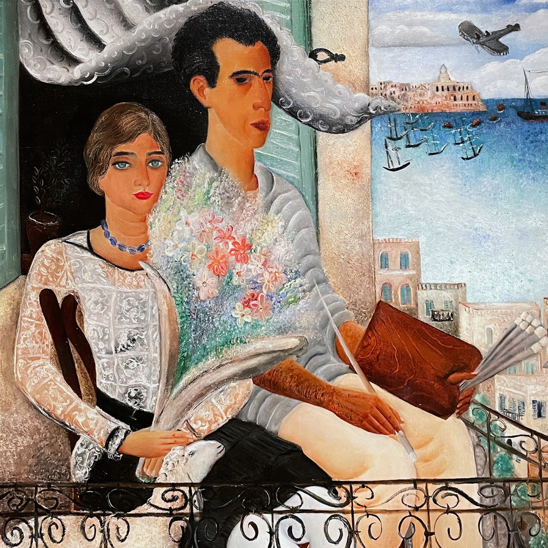 Реувен Рубин — Les Fiancés, 1925 (холст, масло)