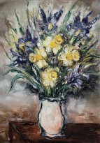 Реувен Рубин — Букет, 1950 (холст, масло)