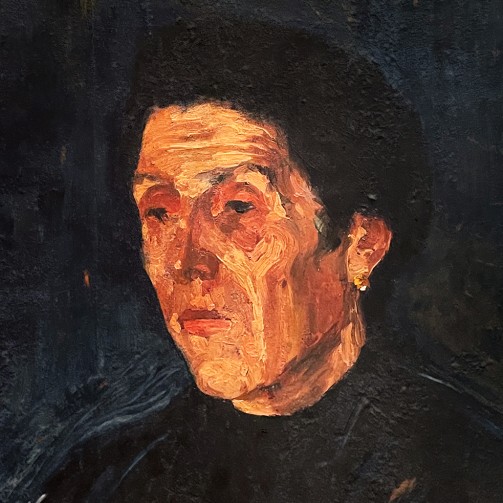 Реувен Рубин — Мать художника Фанни Зеликович, 1917 (картон, масло)