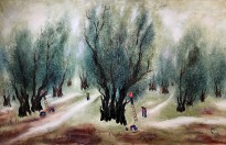Реувен Рубин — Оливковая роща, 1967 (холст, масло)