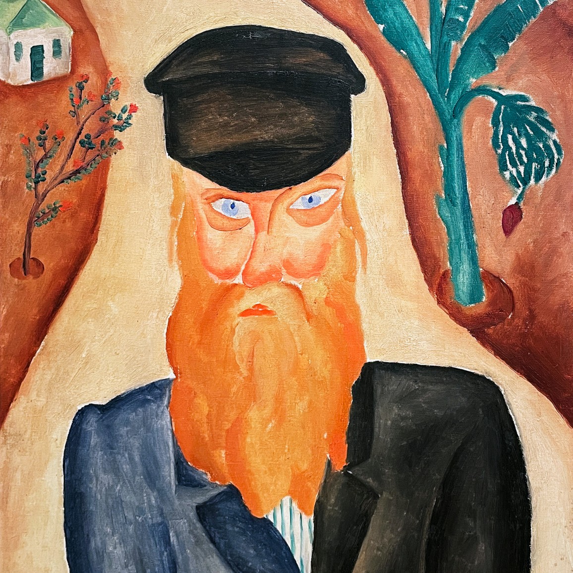 Реувен Рубин — Рыжебородый еврей, 1923 (холст, масло)