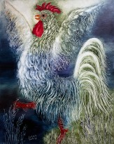 Реувен Рубин — Синий петух, 1971 (холст, масло)