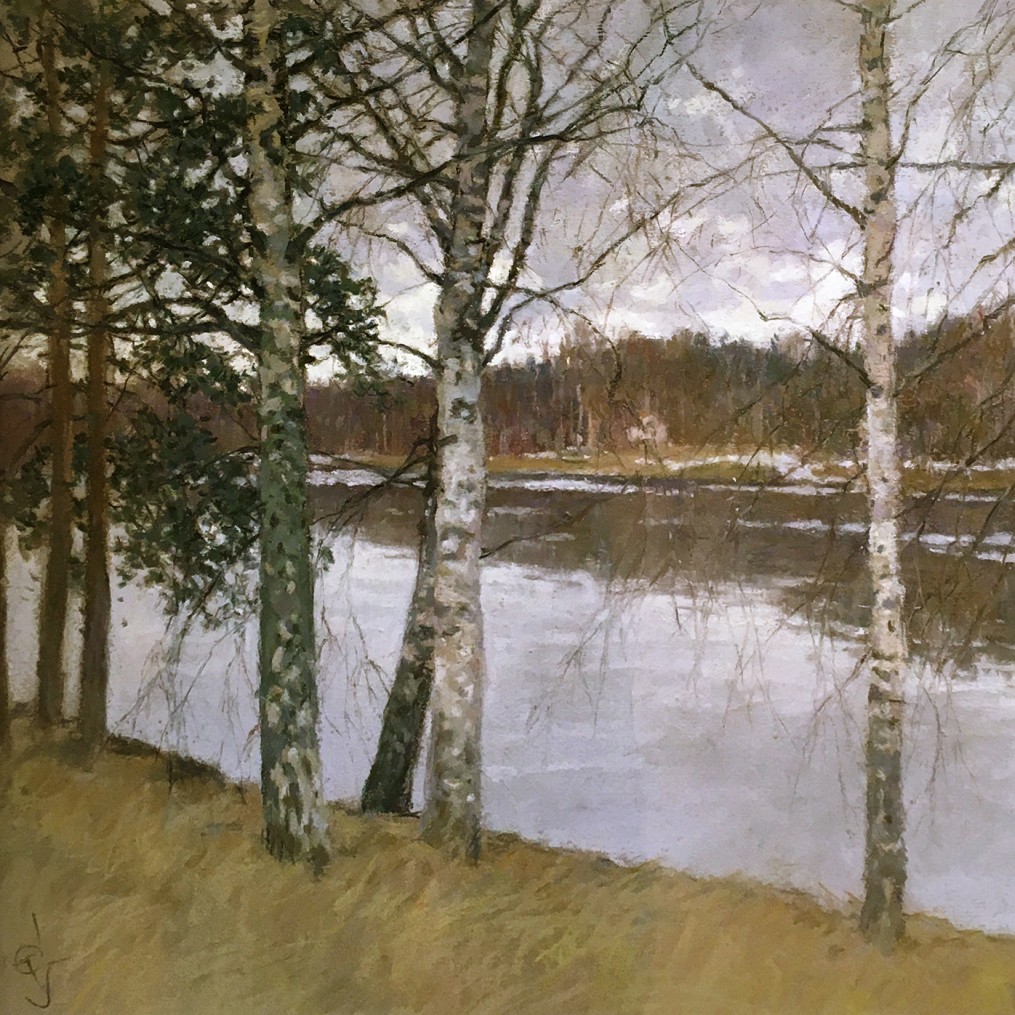 Сергей Усик — Весна. Иматра. Финляндия (бумага, пастель), 2014