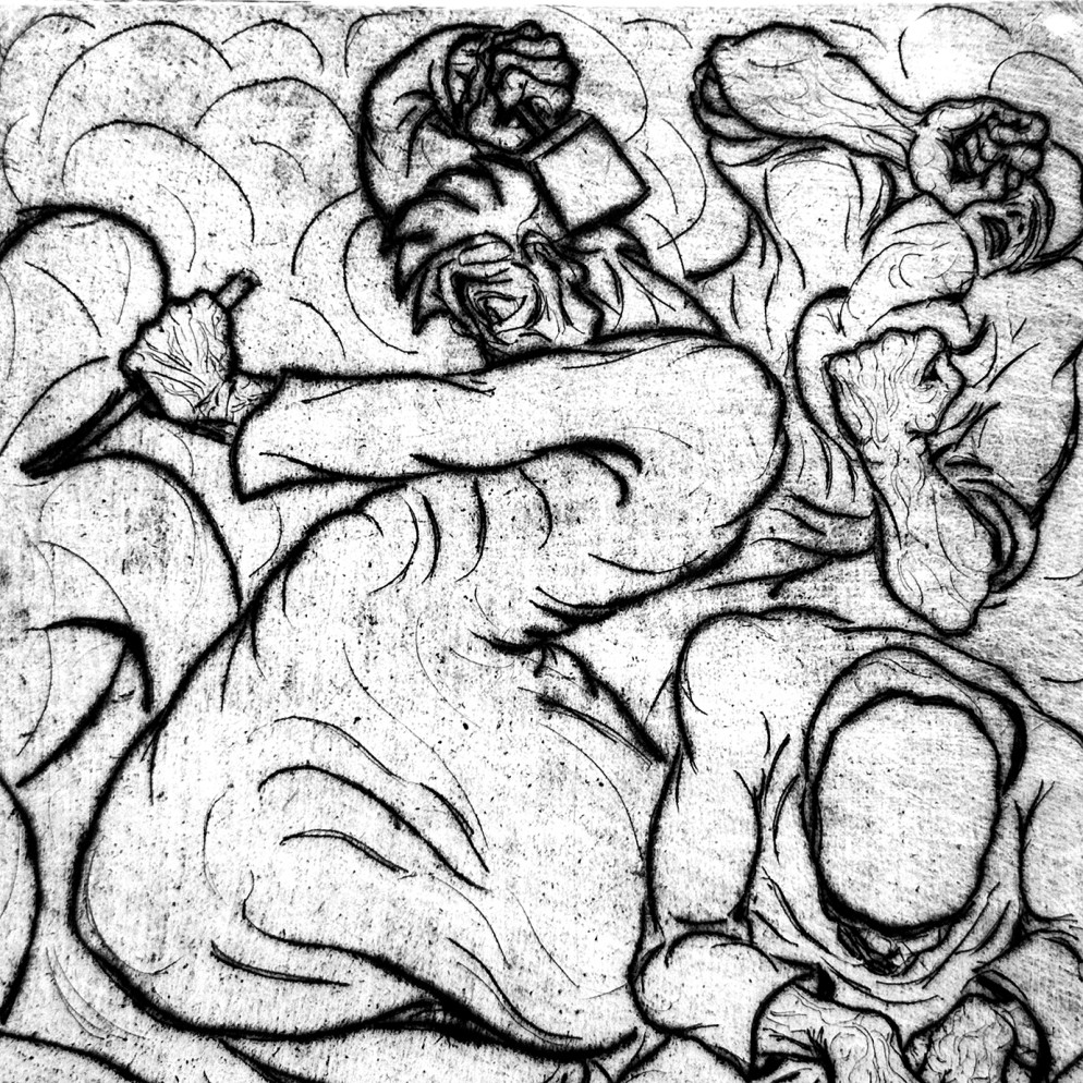 Шалом Себба — Художники, 1919 (сухая игла)