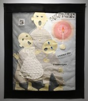 София Азархи — В церкви, 2020 (текстиль, шелкография)