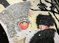 София Азархи — Зима, 2021 (текстиль) фрагмент