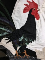 София Азархи — Утро. Петух, 2022 (текстиль) фрагмент