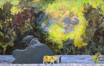 Валерий Обедков — Весенне-зимняя меланхолия, 2021 (холст, масло).jpg