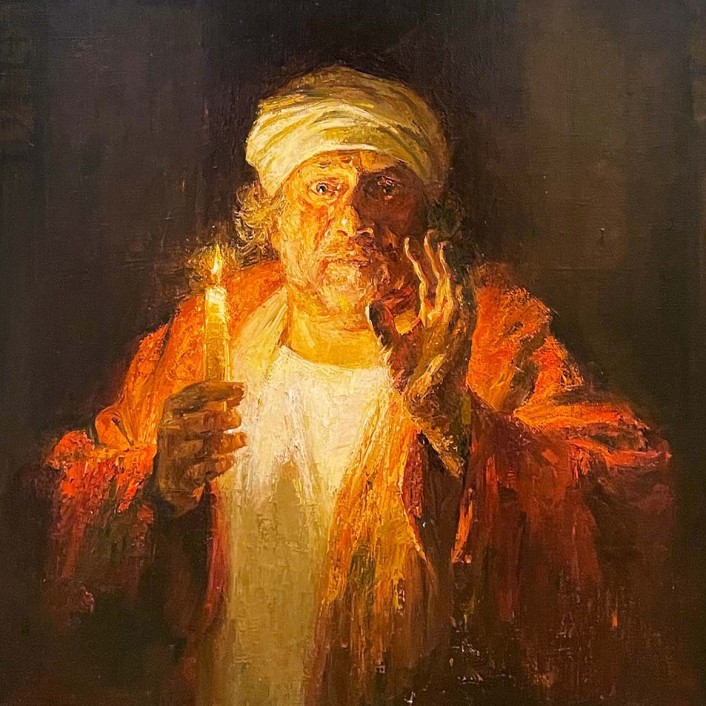 Елена Прудникова — Рембрандт. Навстречу вечности, 2019 (холст, масло)