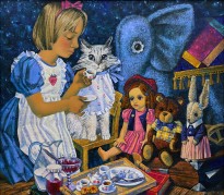 Мария Яшина — Чаепитие с друзьями, 2020 (холст, масло)