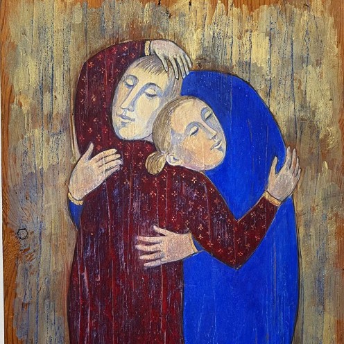 Юлианна Погонина — Я и ты, 2010 (дерево, акрил, лак)