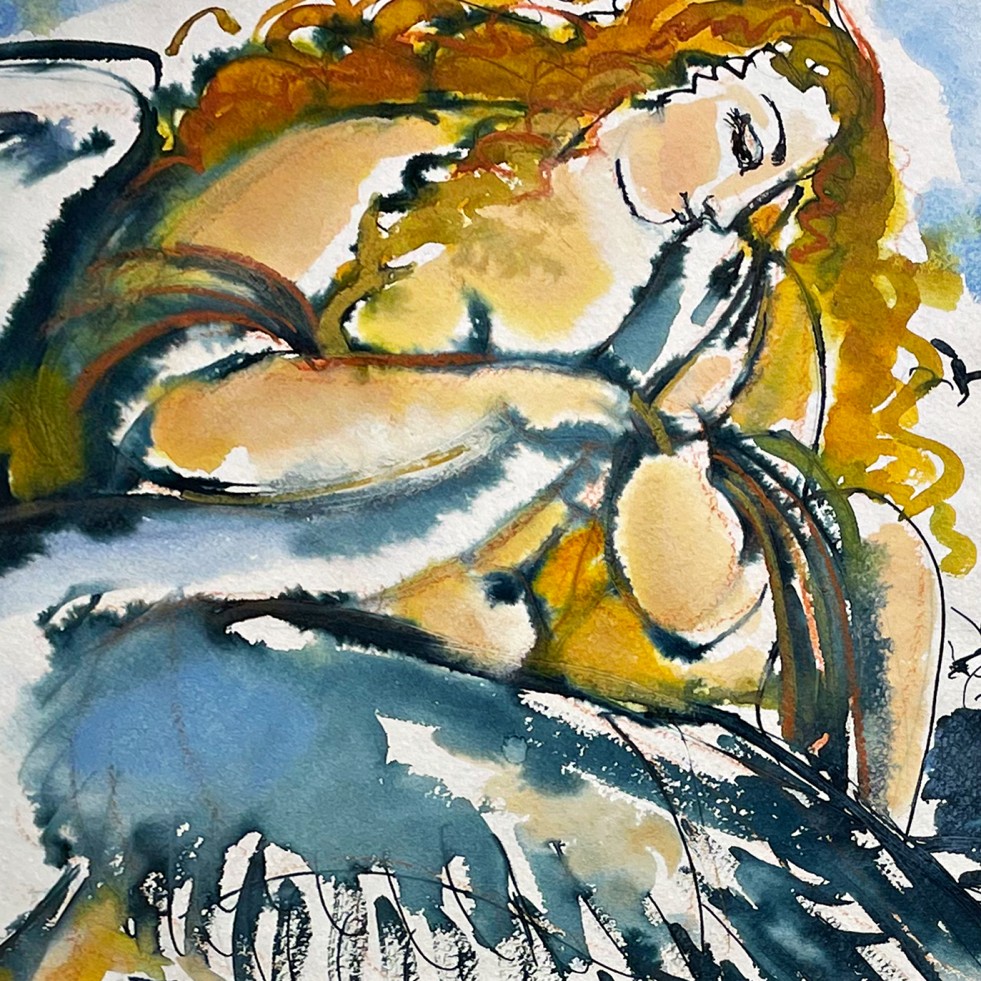 Татьяна Леонова — Милуются, 2004 (бумага, чернила, акварель, гуашь)