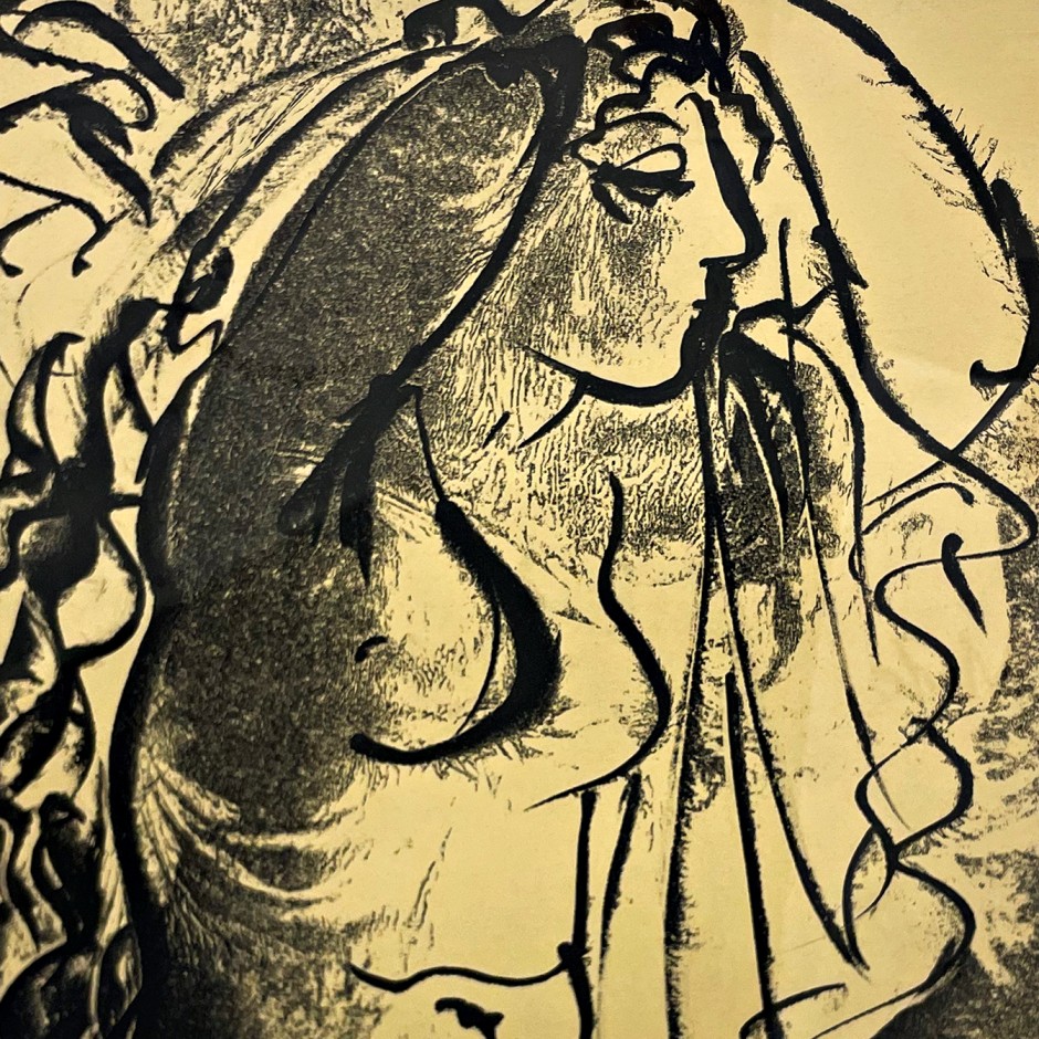 Татьяна Леонова — После купания, 1991 (бумага, монотипия)