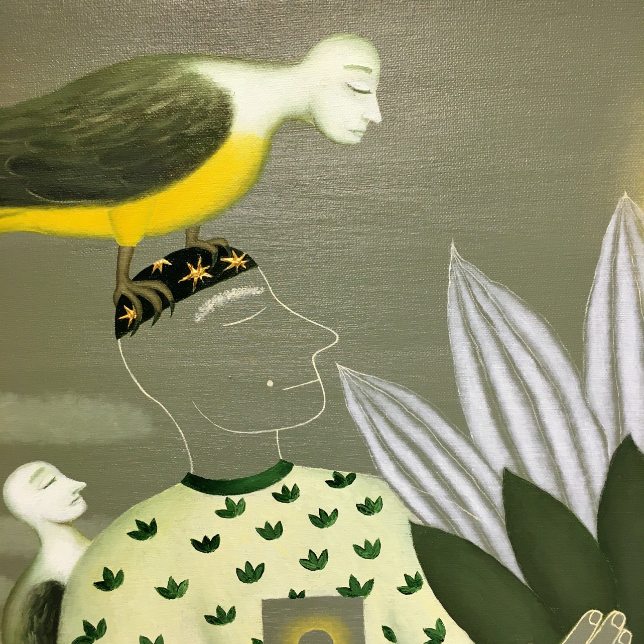 Виктор Норкин — Возможно, он просто красив, фрагмент (холст, масло), 2019