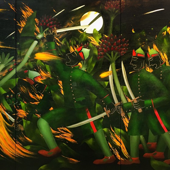 Виктор Норкин — Война с сорняками (холст, масло), 2014