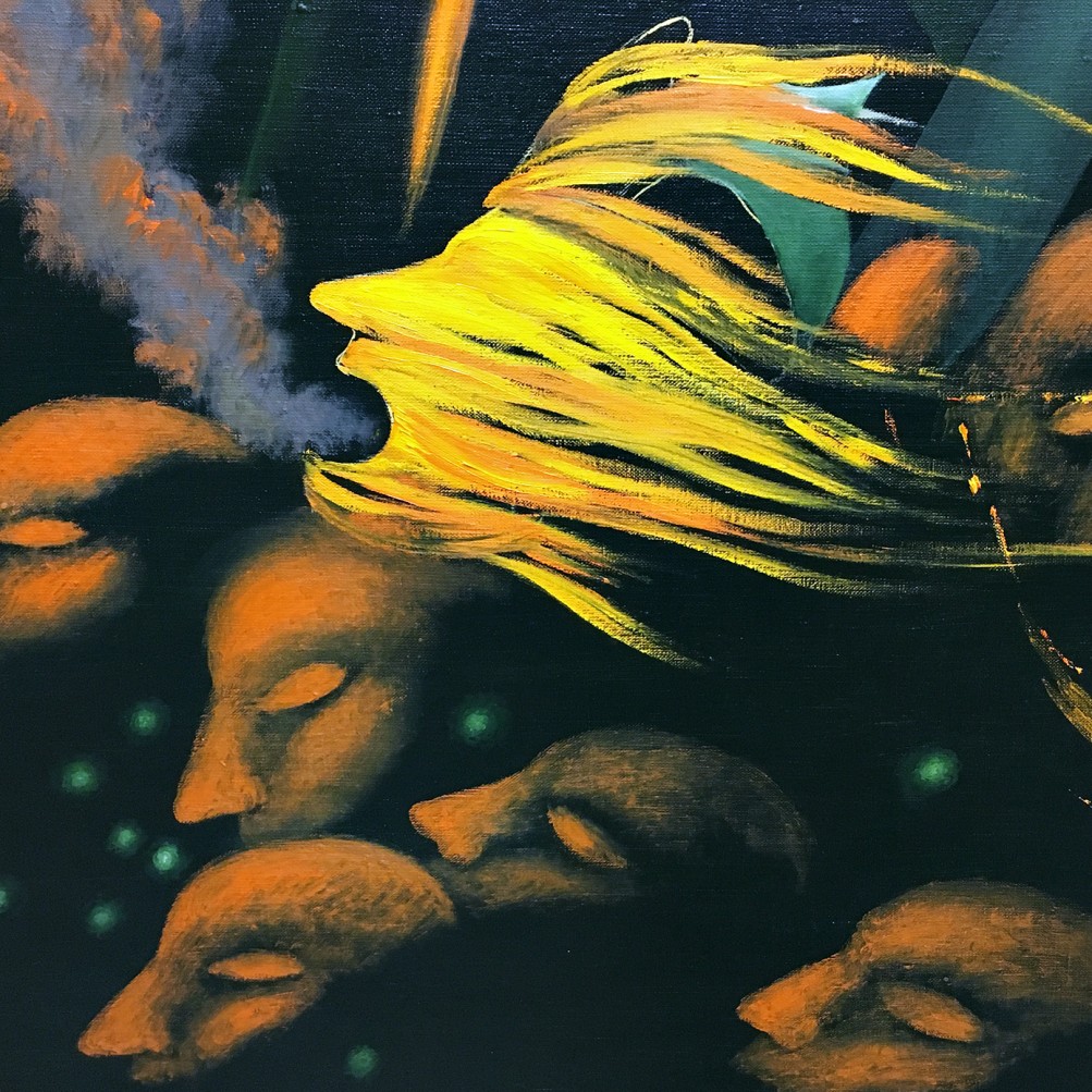 Виктор Норкин — Война с сорняками (холст, масло), 2014