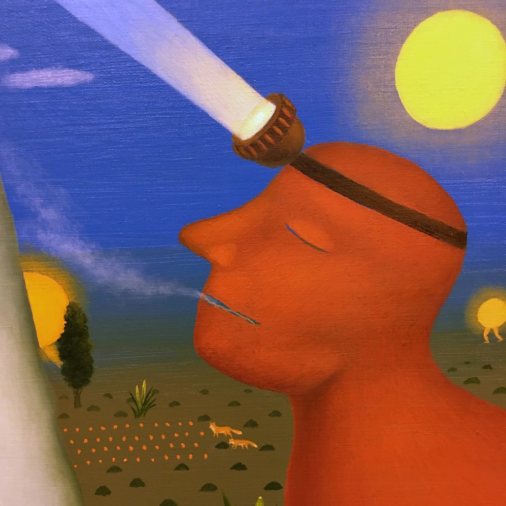 Виктор Норкин — Где-то рай, фрагмент (холст, масло), 2020