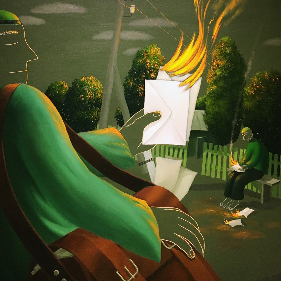 Виктор Норкин — Опоздавшие письма (холст, масло), 2014