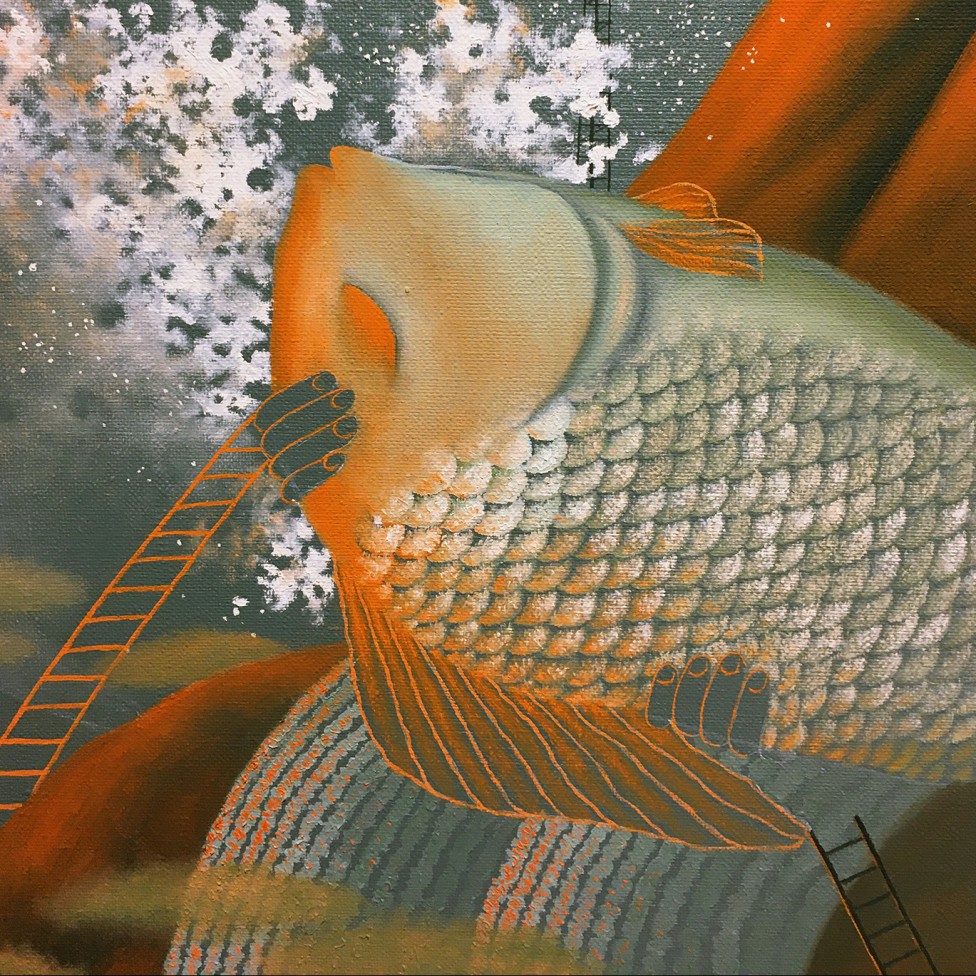 Виктор Норкин — Приобретение, фрагмент (холст, масло), 2006