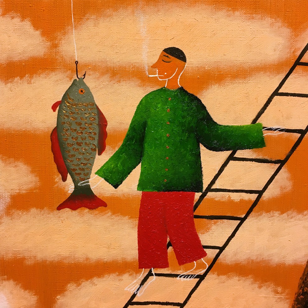 Виктор Норкин — Схождение, фрагмент (холст, масло), 2006