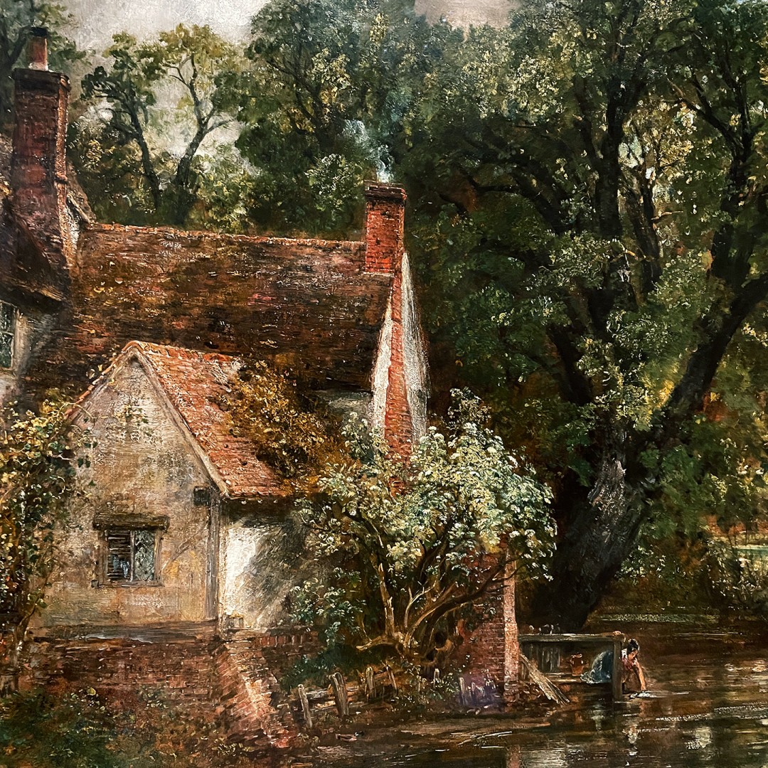 Джон Констебль — Сенная повозка, 1821 (холст, масло) фрагмент