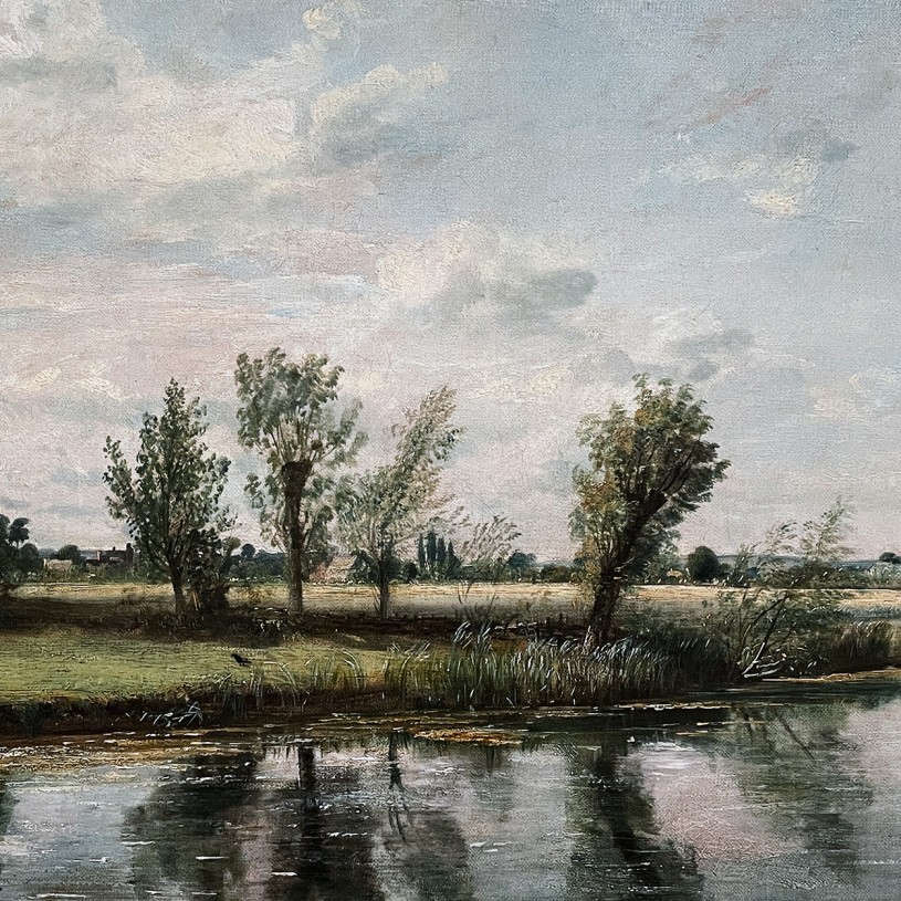Джон Констебль — Уотермидоуз возле Солсбери (холст, масло) 1829