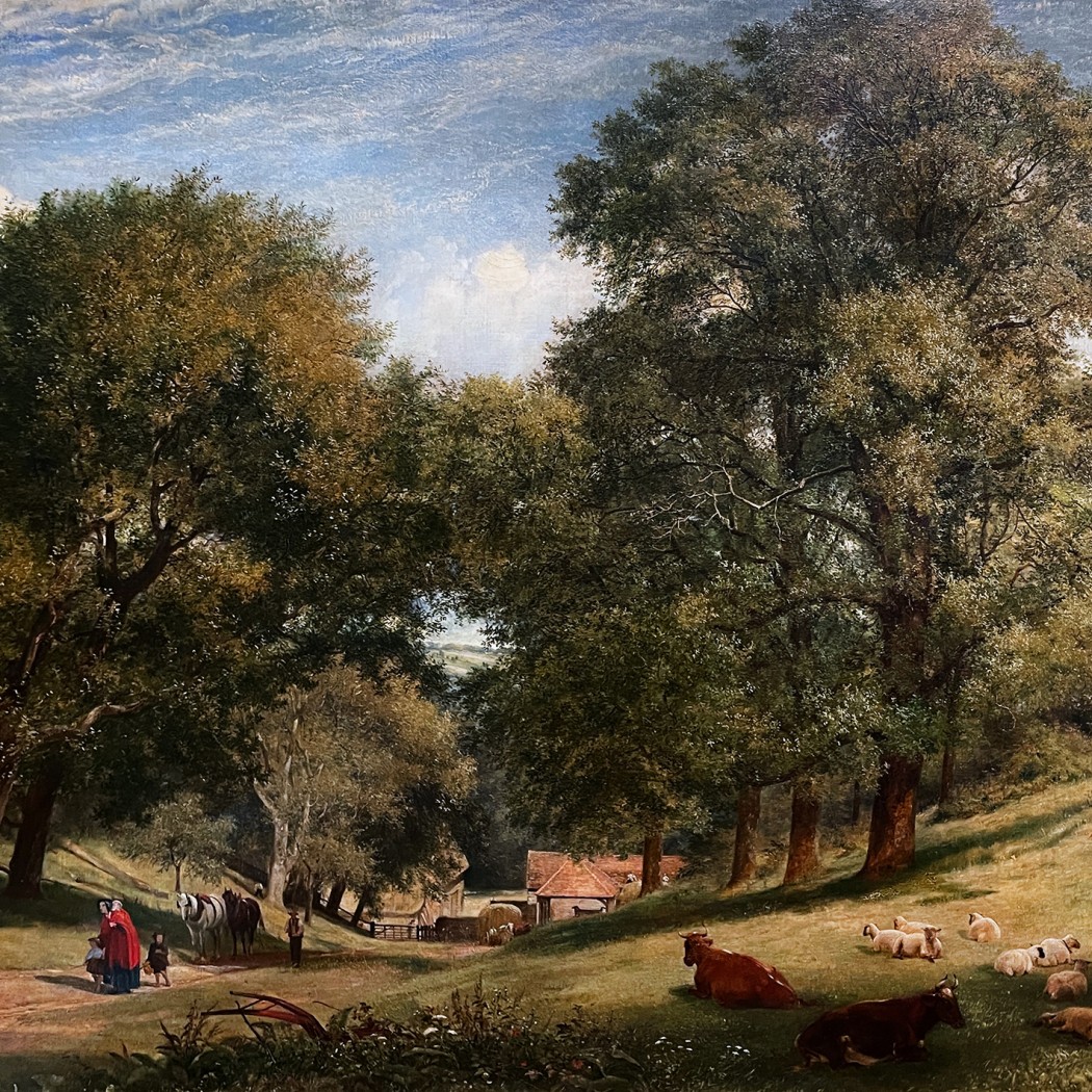 Ричард Редгрейв — Старая английская усадьба, 1854 (холст, масло)