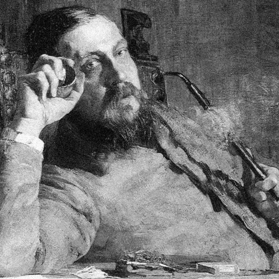 Витторе Грубичи (портрет работы Джованни Сегантини, 1887, фрагмент)