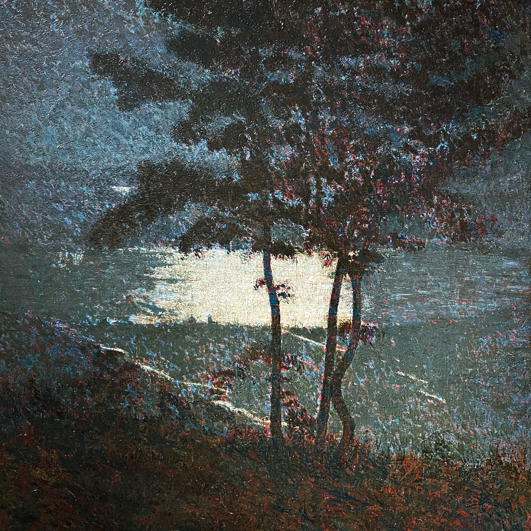 Витторе Грубичи де Драгон — Лунна ночь (Лунный свет). (холст, масло),1894-1903-1910