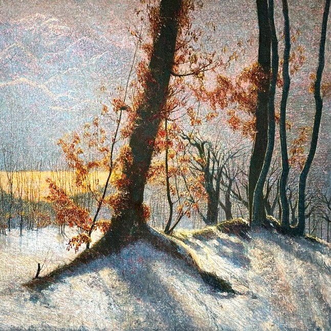 Витторе Грубичи де Драгон — Полная белизна (Снег в Альбисе), (холст, масло), 1897-1911