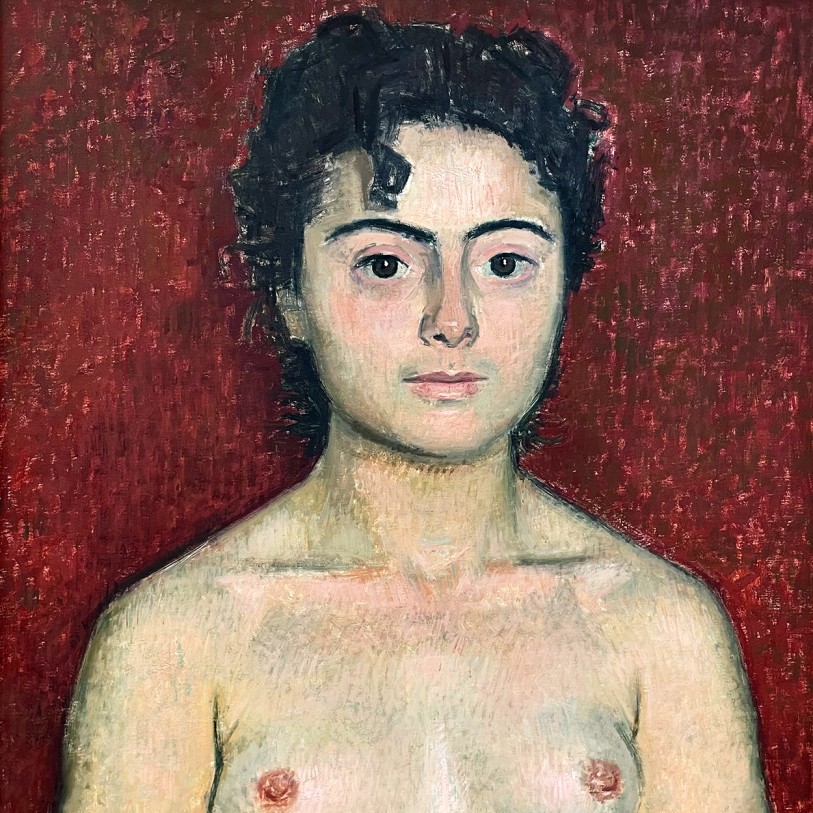 Яннис Моралис — Обнаженная женщина, 1950 (холст, масло)