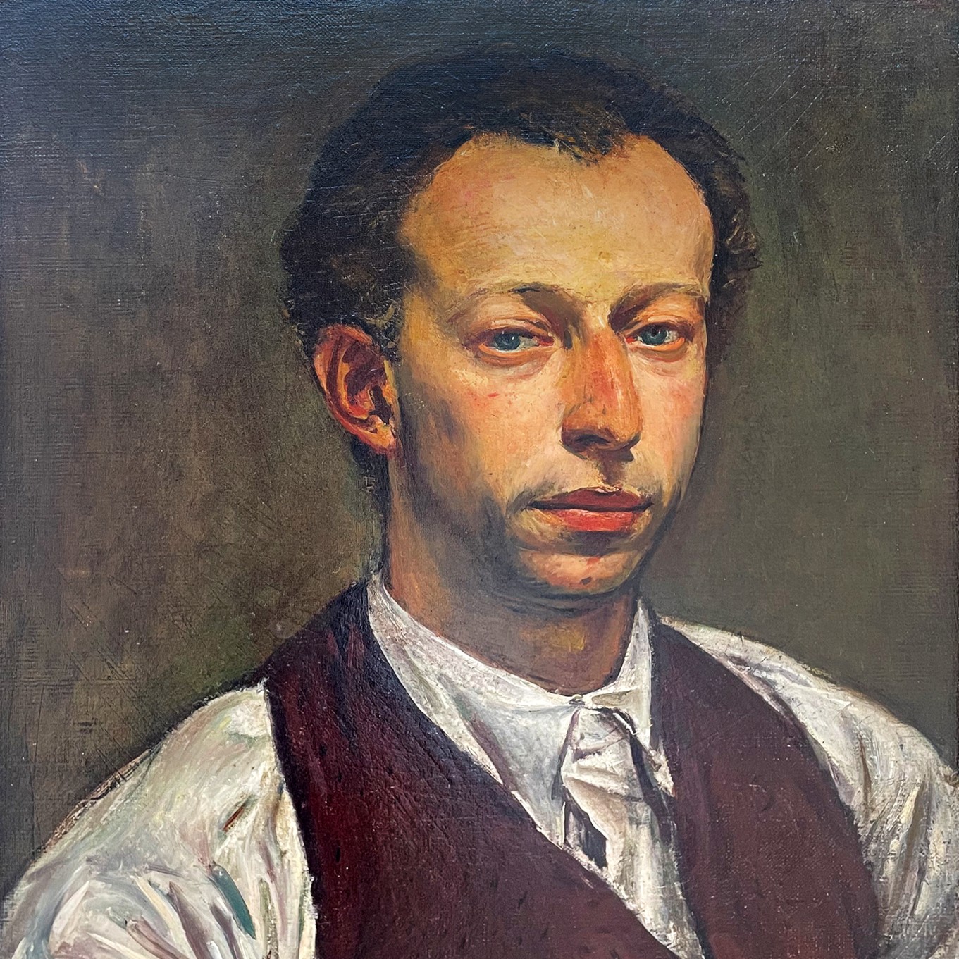 Яннис Моралис — Портрет скульптора Янниса Паппаса, 1938 (холст, масло)